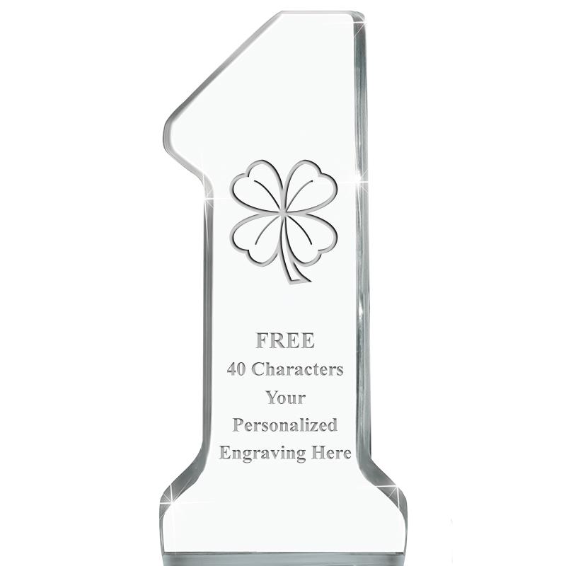 6" NUMBER ONE ACRYLIC