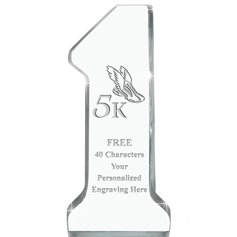 6" NUMBER ONE ACRYLIC