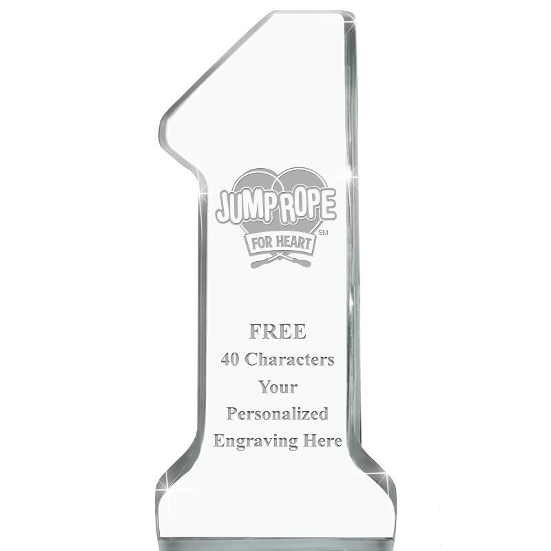 6" NUMBER ONE ACRYLIC