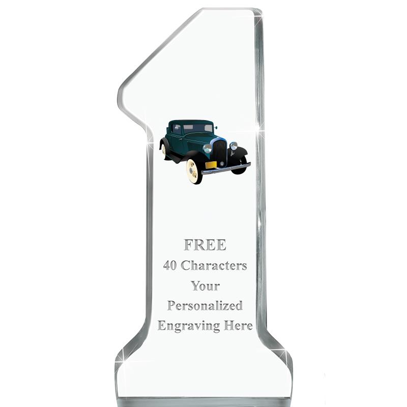 6" NUMBER ONE ACRYLIC