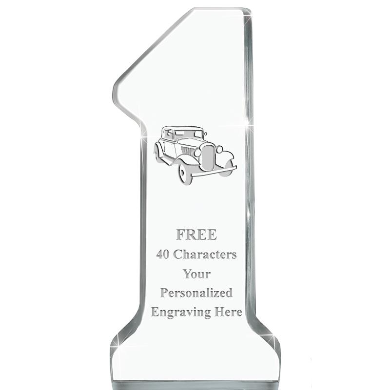 6" NUMBER ONE ACRYLIC