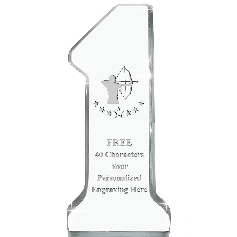 6" NUMBER ONE ACRYLIC