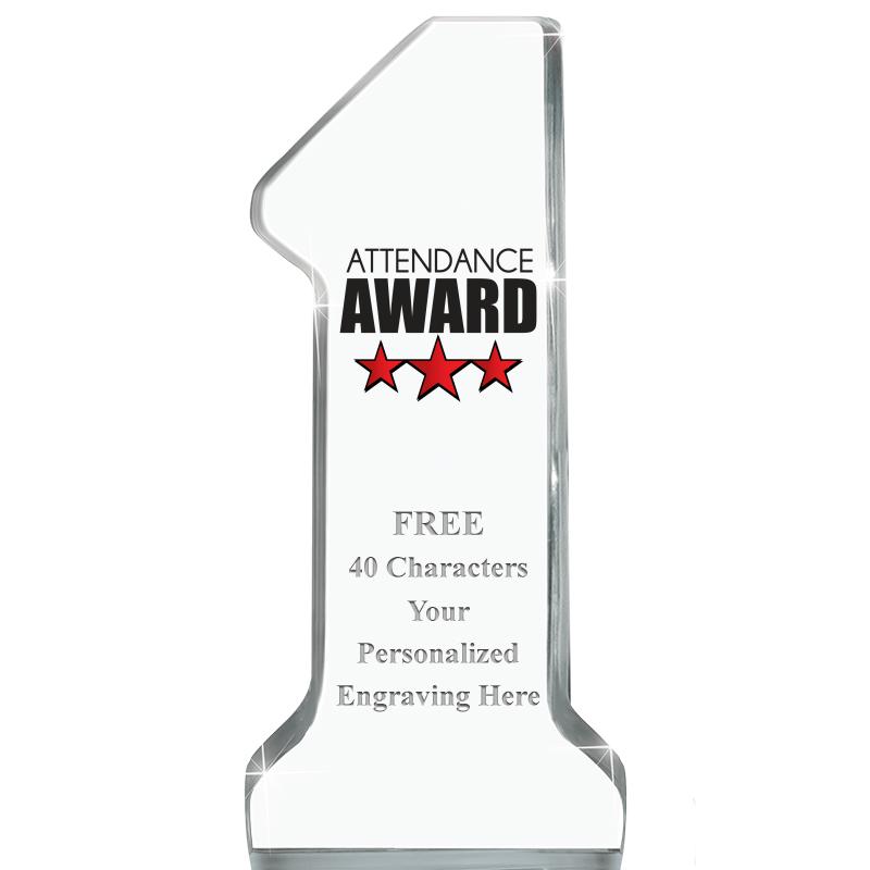 6" NUMBER ONE ACRYLIC