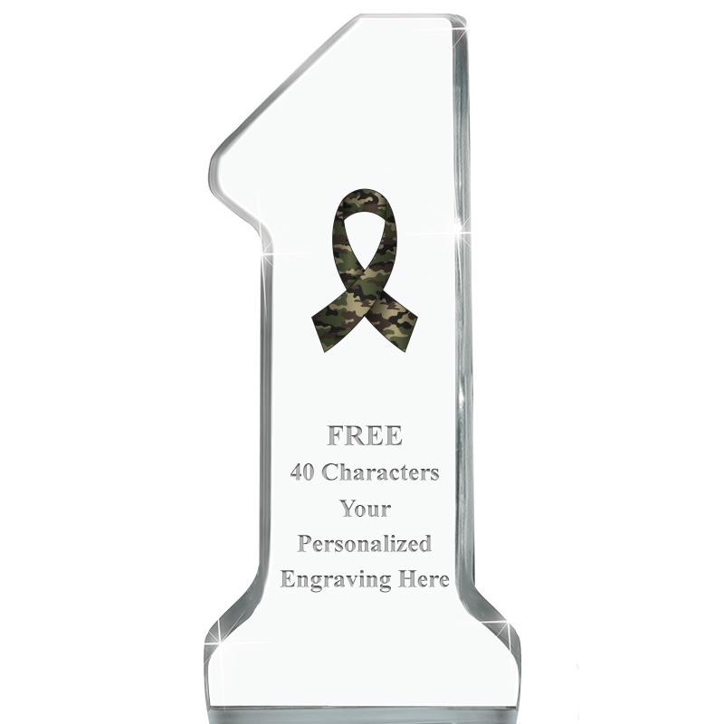 6" NUMBER ONE ACRYLIC