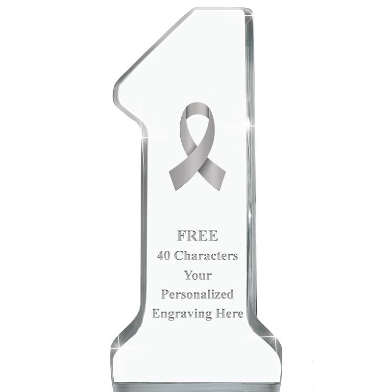 6" NUMBER ONE ACRYLIC