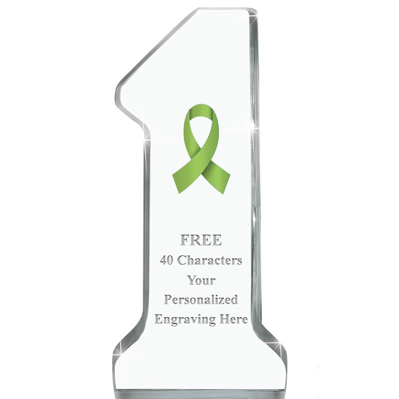 6" NUMBER ONE ACRYLIC