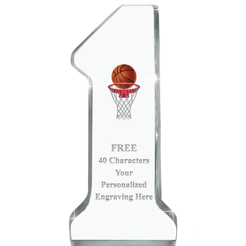 6" NUMBER ONE ACRYLIC