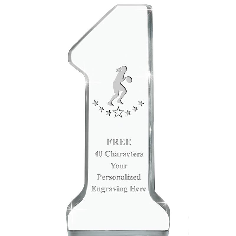 6" NUMBER ONE ACRYLIC