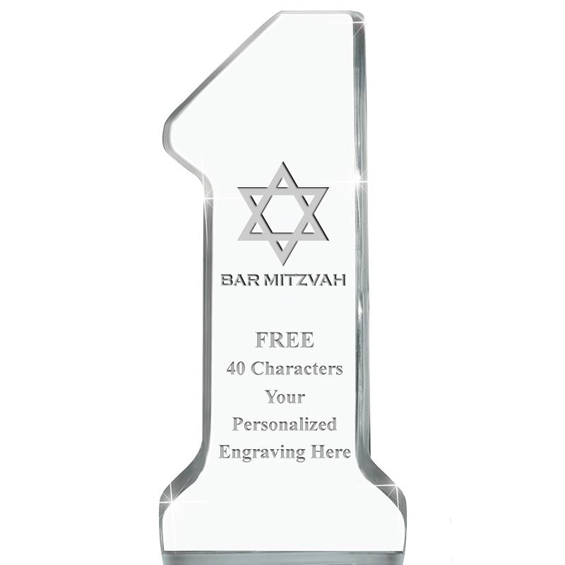 6" NUMBER ONE ACRYLIC