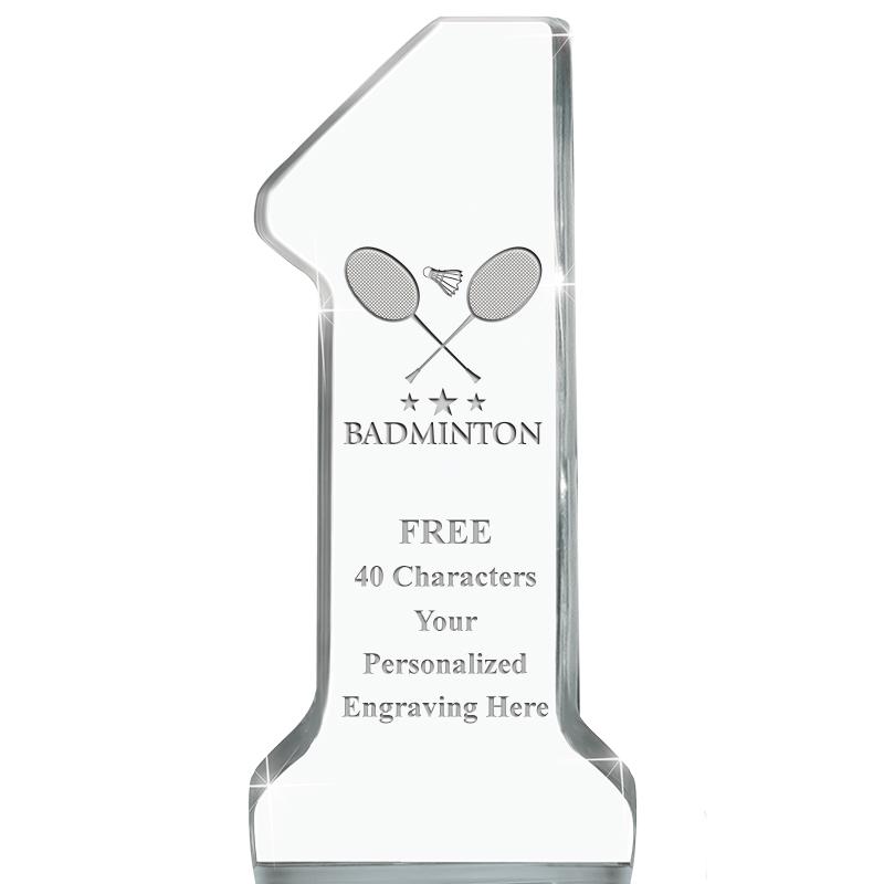 6" NUMBER ONE ACRYLIC