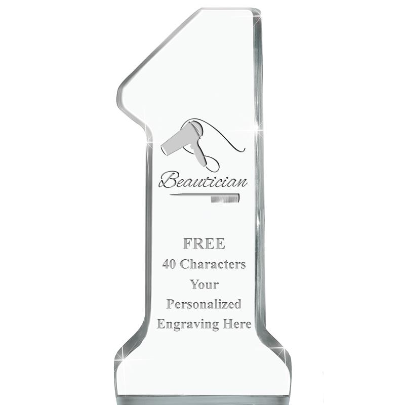 6" NUMBER ONE ACRYLIC