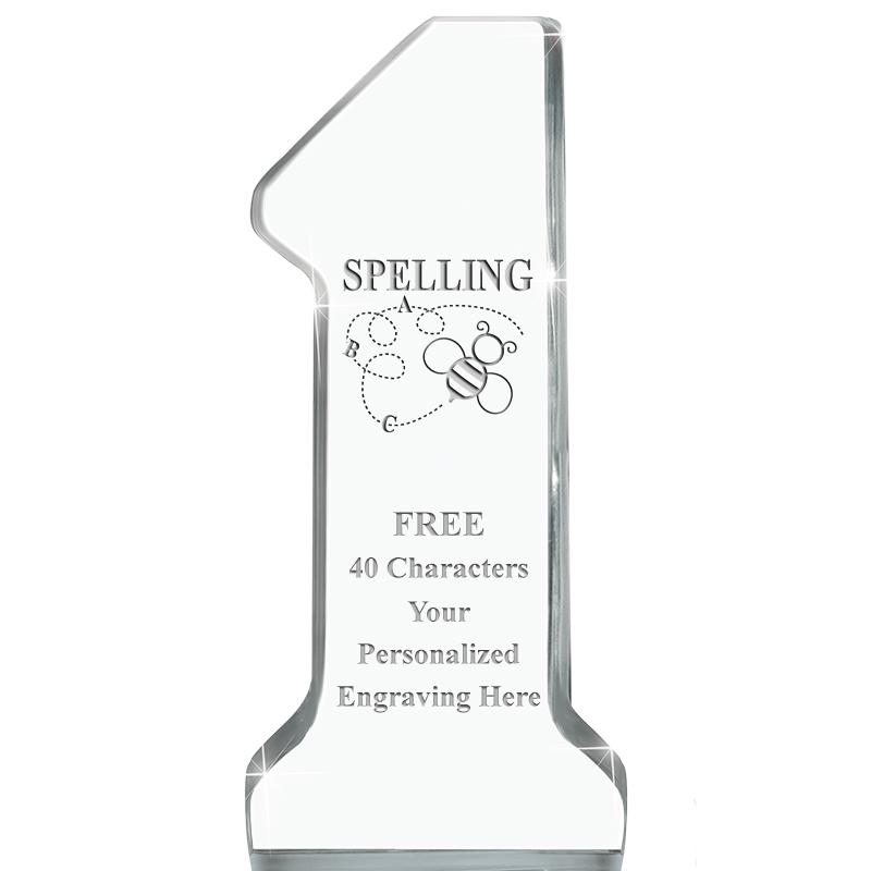 6" NUMBER ONE ACRYLIC