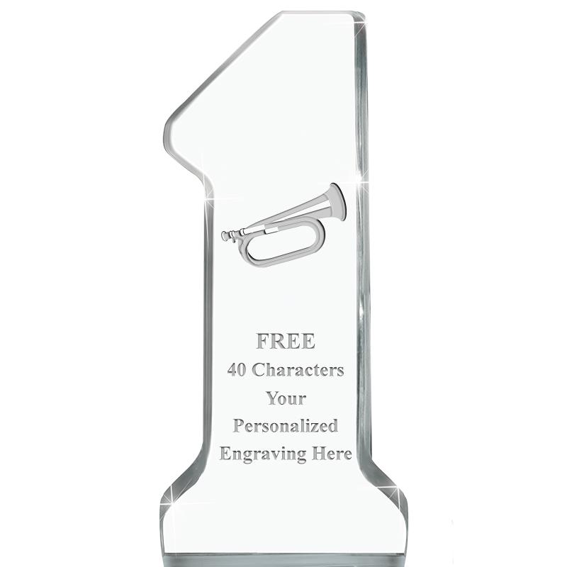 6" NUMBER ONE ACRYLIC