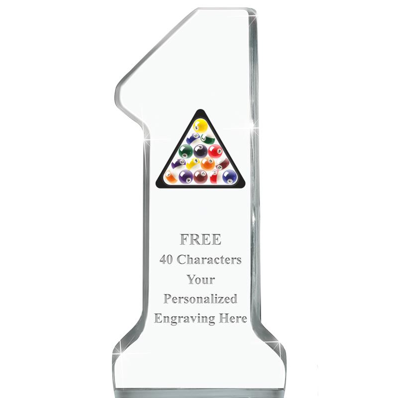 6" NUMBER ONE ACRYLIC