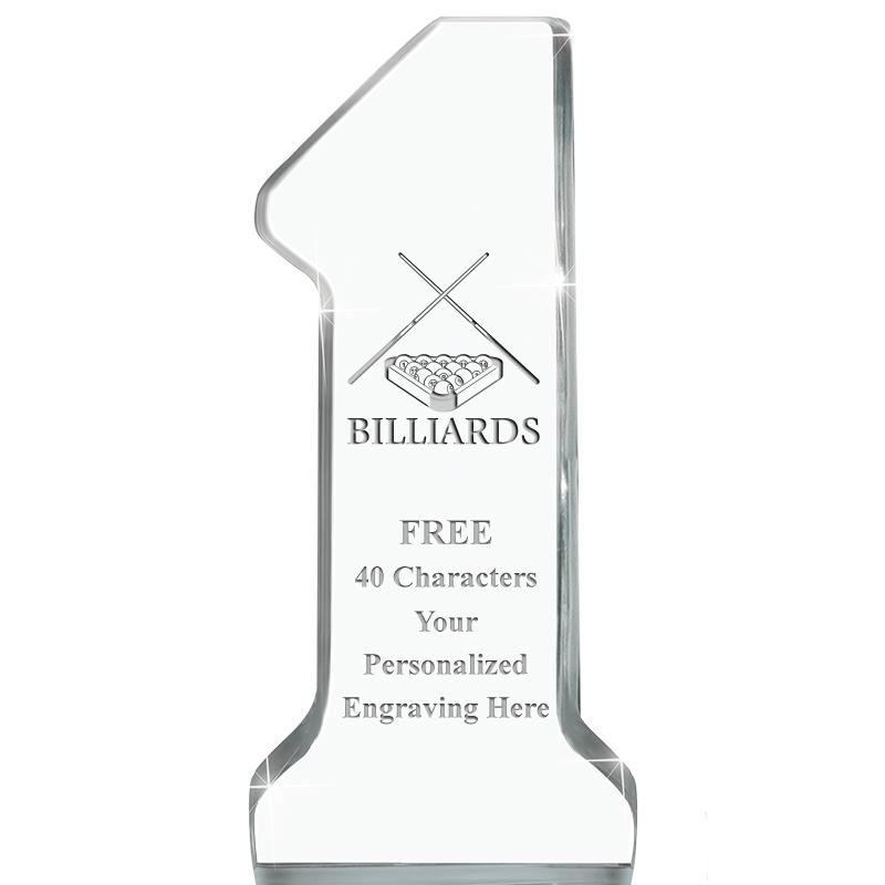 6" NUMBER ONE ACRYLIC