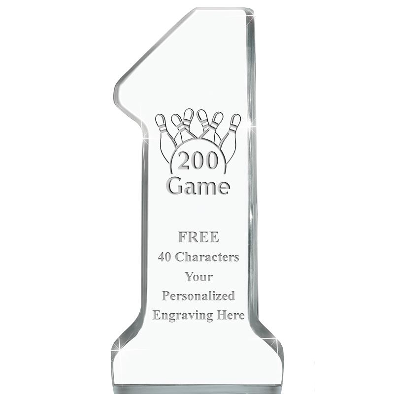 6" NUMBER ONE ACRYLIC