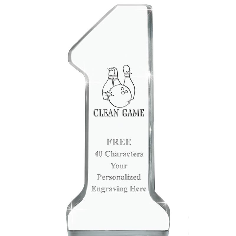 6" NUMBER ONE ACRYLIC