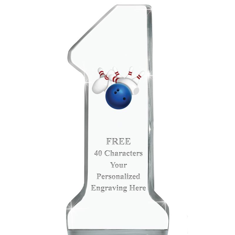 6" NUMBER ONE ACRYLIC