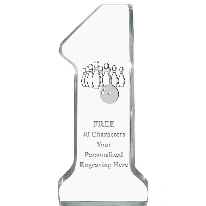 6" NUMBER ONE ACRYLIC