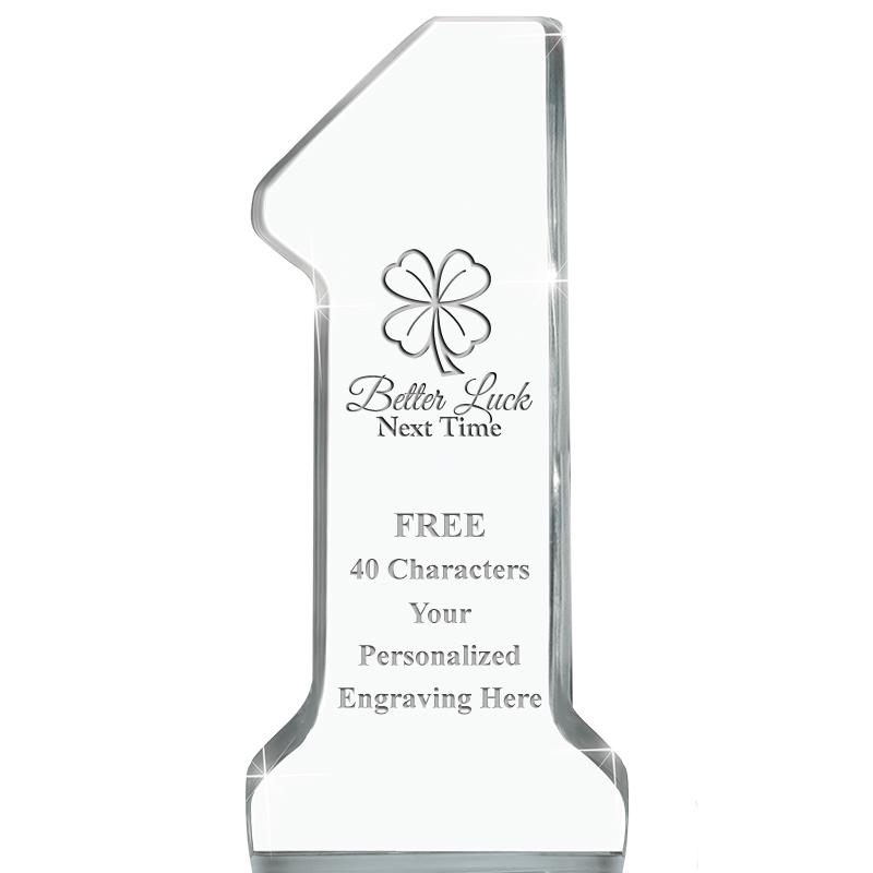 6" NUMBER ONE ACRYLIC