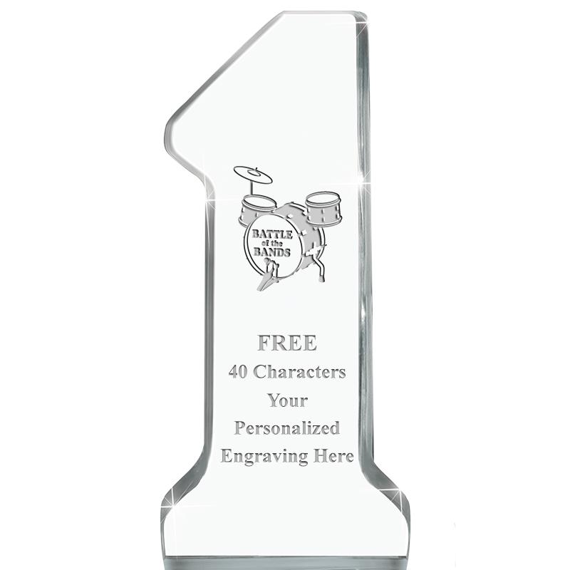 6" NUMBER ONE ACRYLIC