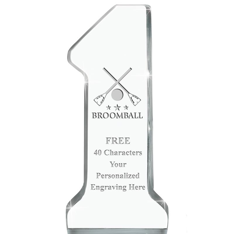 6" NUMBER ONE ACRYLIC