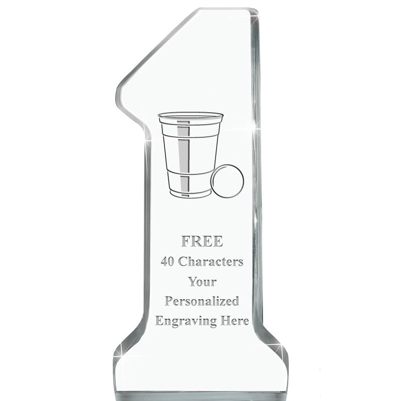 6" NUMBER ONE ACRYLIC