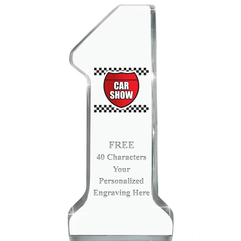 6" NUMBER ONE ACRYLIC