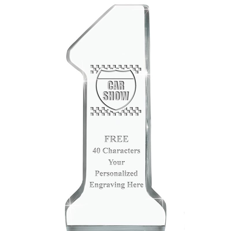 6" NUMBER ONE ACRYLIC