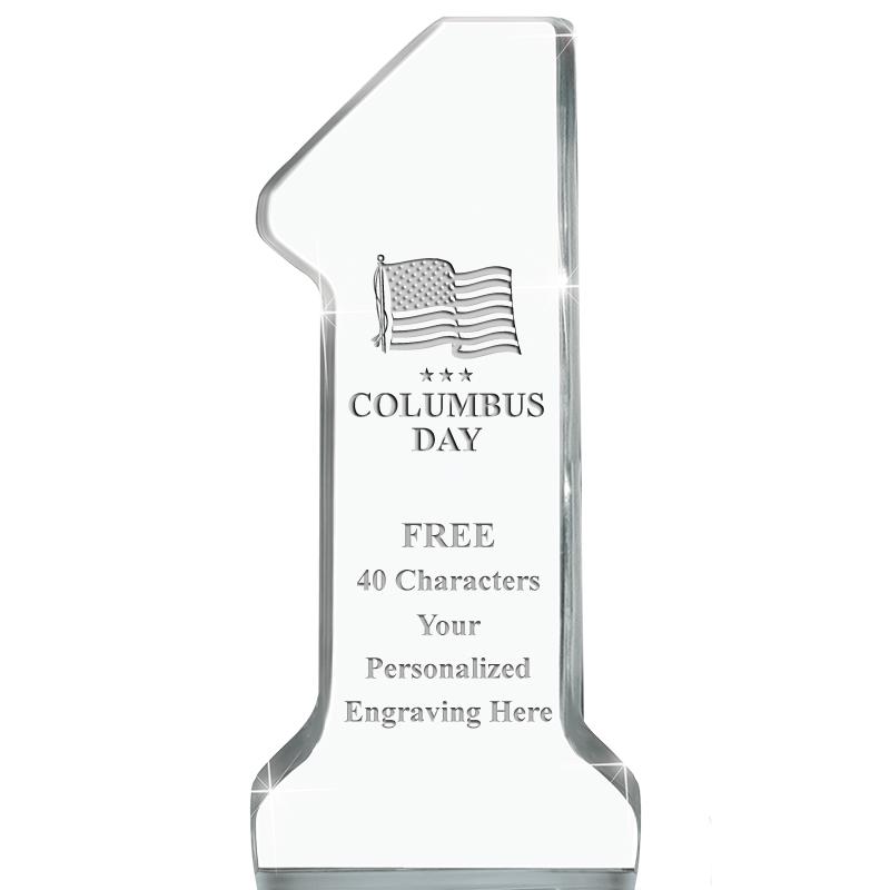 6" NUMBER ONE ACRYLIC