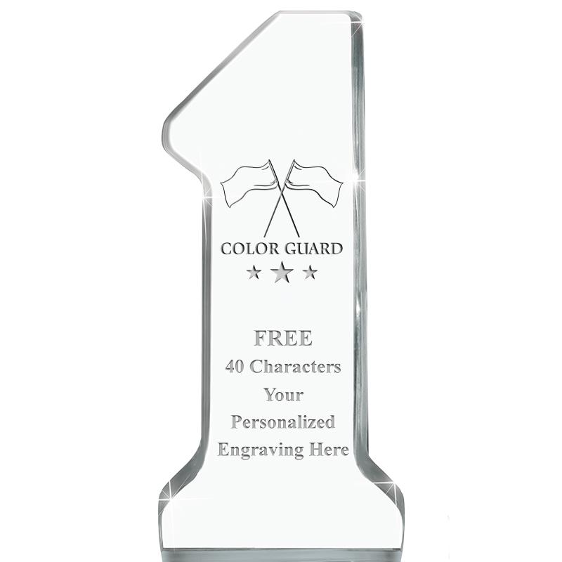 6" NUMBER ONE ACRYLIC