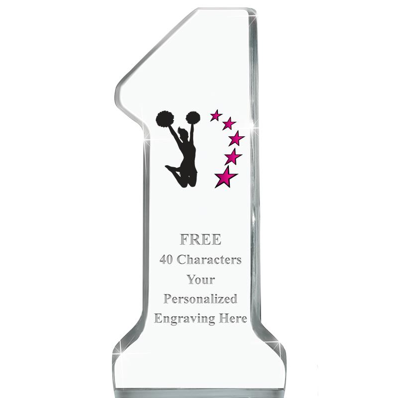 6" NUMBER ONE ACRYLIC