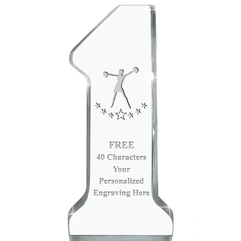 6" NUMBER ONE ACRYLIC