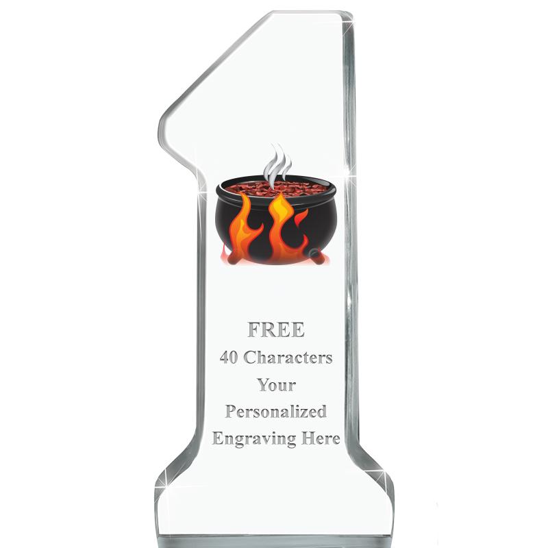 6" NUMBER ONE ACRYLIC