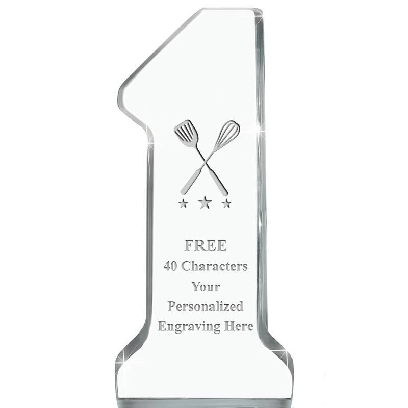 6" NUMBER ONE ACRYLIC