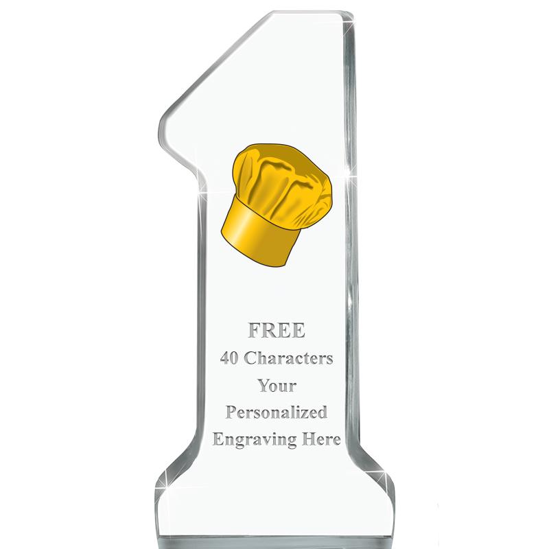 6" NUMBER ONE ACRYLIC