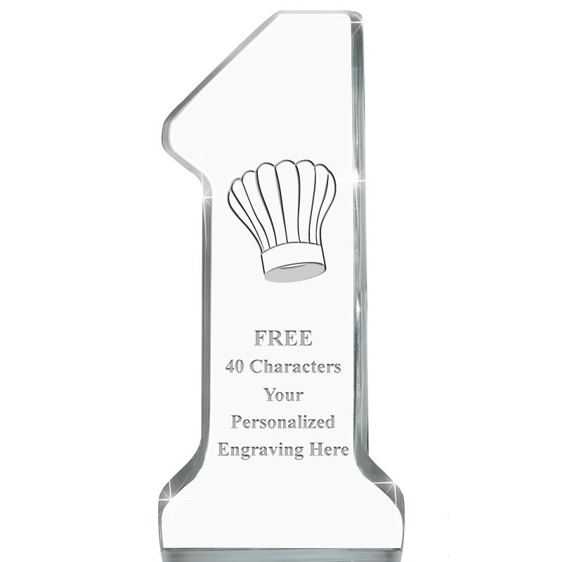 6" NUMBER ONE ACRYLIC