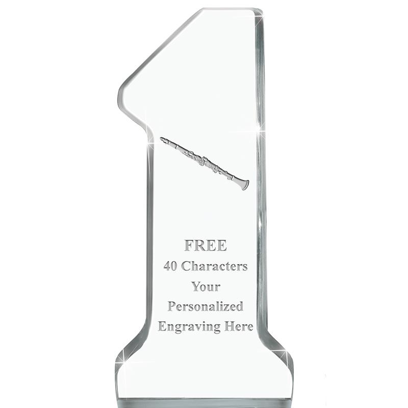 6" NUMBER ONE ACRYLIC