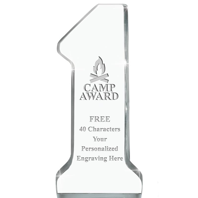 6" NUMBER ONE ACRYLIC