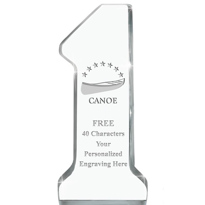 6" NUMBER ONE ACRYLIC