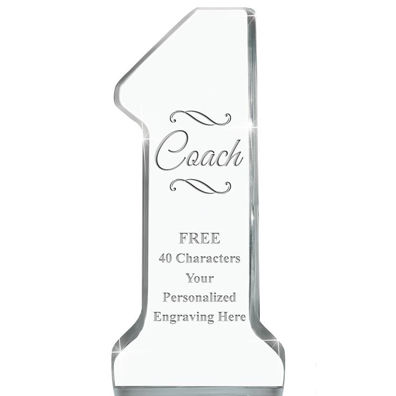 6" NUMBER ONE ACRYLIC