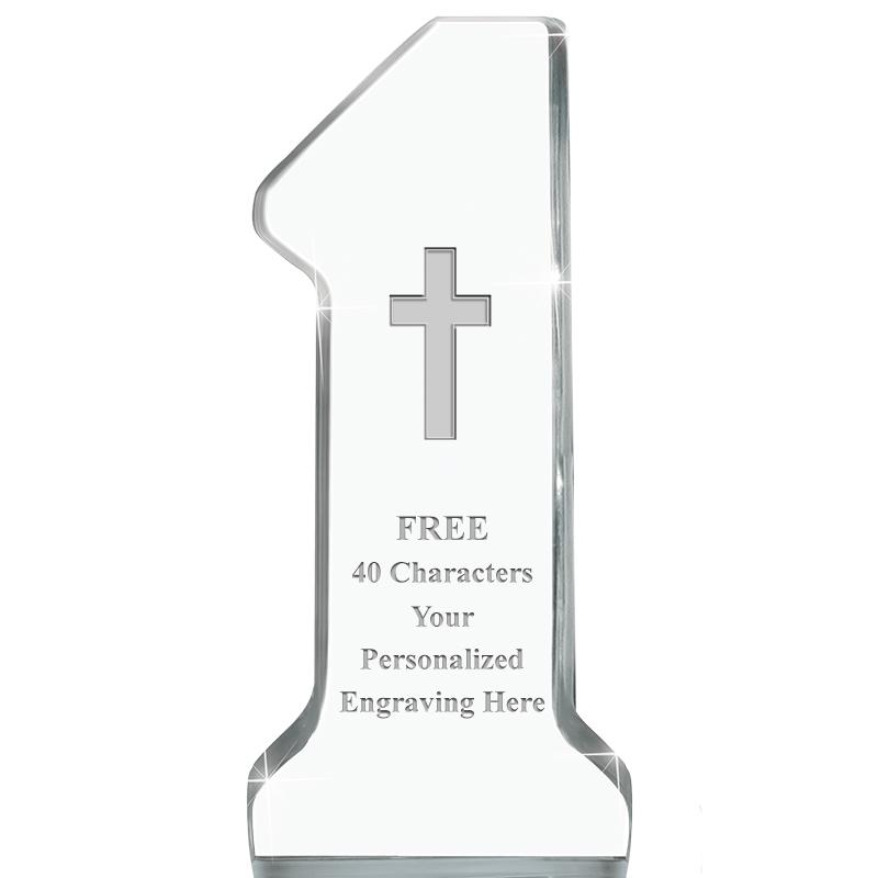 6" NUMBER ONE ACRYLIC