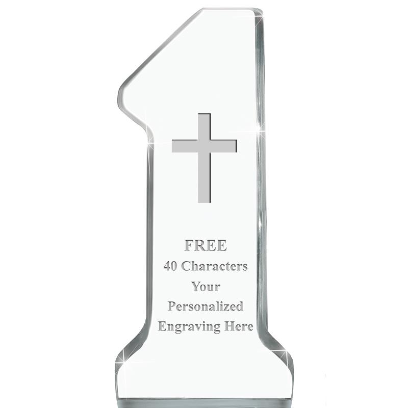 6" NUMBER ONE ACRYLIC