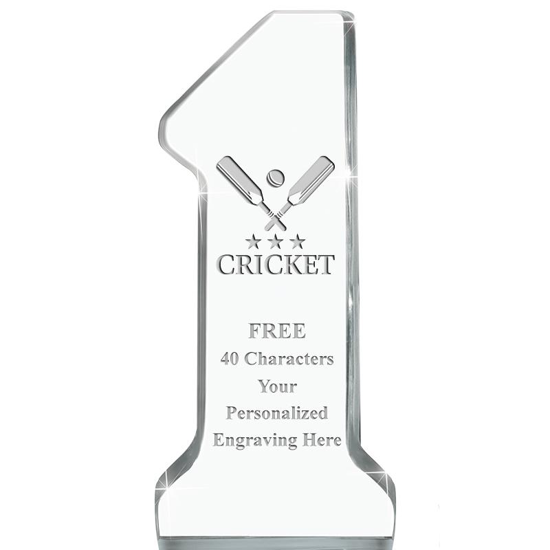 6" NUMBER ONE ACRYLIC