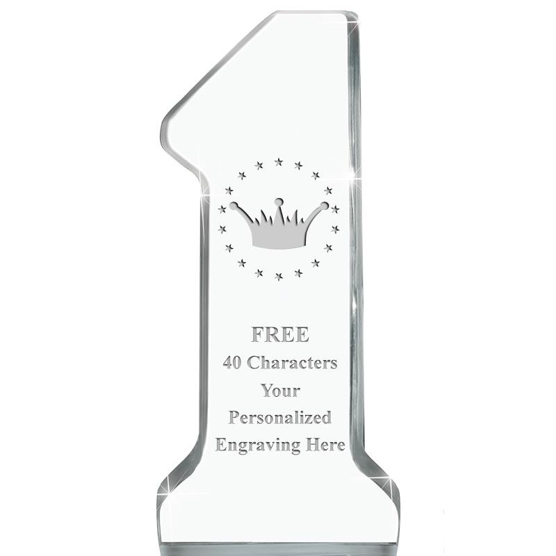 6" NUMBER ONE ACRYLIC