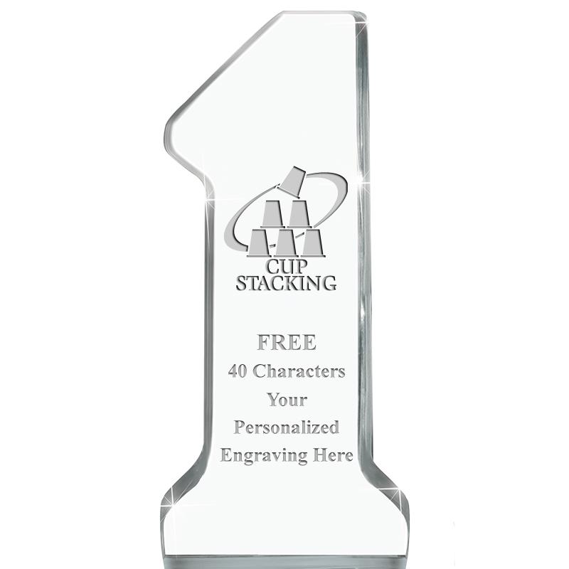 6" NUMBER ONE ACRYLIC