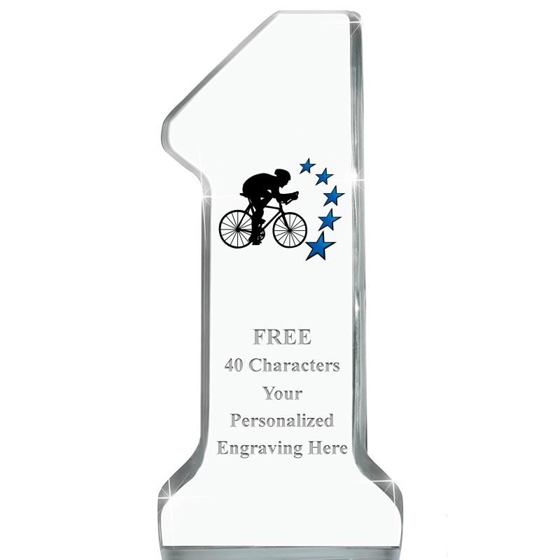 6" NUMBER ONE ACRYLIC