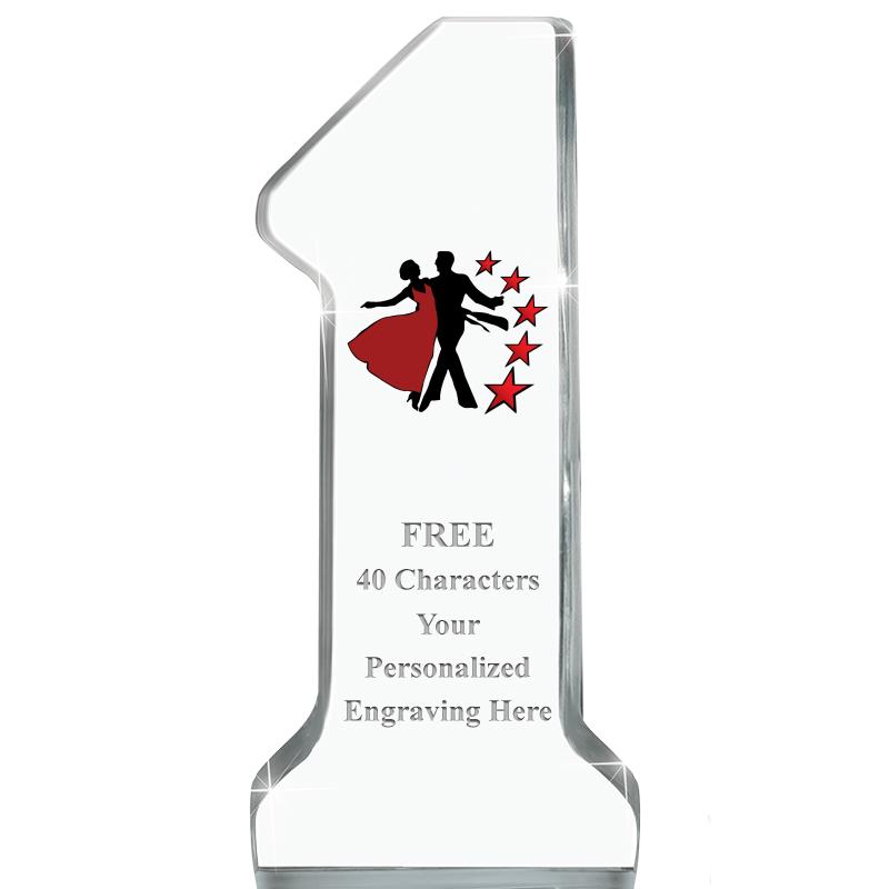 6" NUMBER ONE ACRYLIC