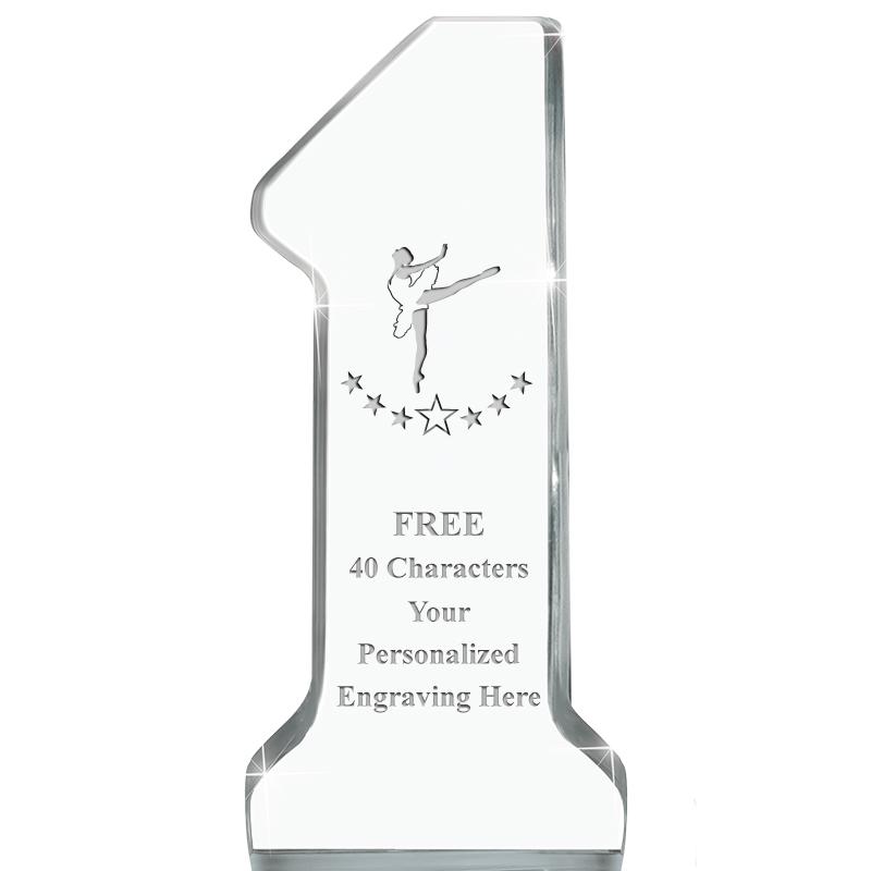 6" NUMBER ONE ACRYLIC