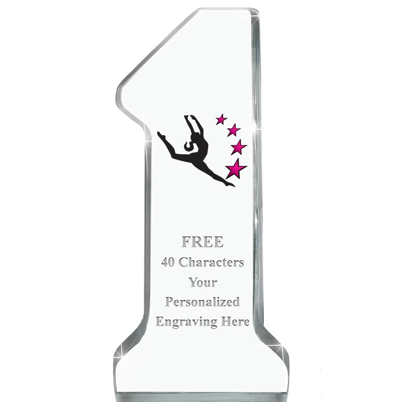 6" NUMBER ONE ACRYLIC